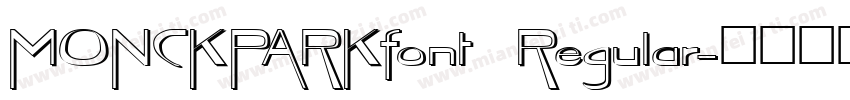 MONCKPARKfont Regular字体转换